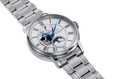 Orient Star Classic M45 F7 Moon Phase Open Heart Automatic RE-BT0005S00B (+ zamienny pasek)
