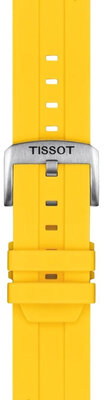 Silikonowy pasek Tissot T852.050.993 22mm, żółty, Quick Release