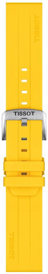 Silikonowy pasek Tissot T852.050.993 22mm, żółty, Quick Release