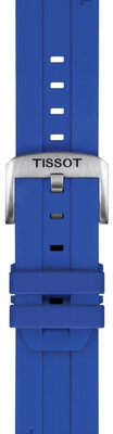 Silikonowy pasek Tissot T852.051.021 22mm, niebieski, Quick Release