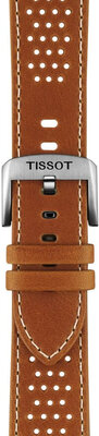 Skórzany pasek Tissot T852.051.017 22mm, brązowy, Quick Release