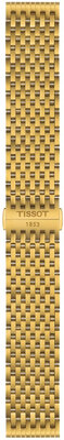 Stalowa bransoleta Tissot T852.049.487 20mm, złoty, Quick Release