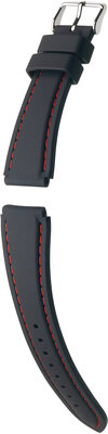 Pasek silikonowy Hirsch Belize L 40268851-2, czarny, długość L