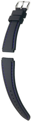 Pasek silikonowy Hirsch Belize L 40268852-2, czarny, długość L