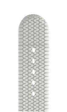 Pasek silikonowy Hirsch Racing L 40238800-2, biały, długość L