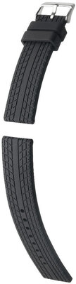 Pasek silikonowy Hirsch Wheeler L 40718850-2, czarny, długość L