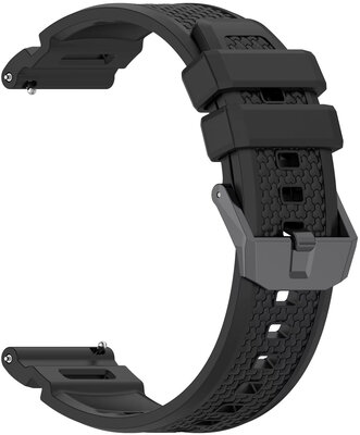 Silikonowy pasek Ricardo 24mm (pro Garmin Venu X1), czarny, Quick Release