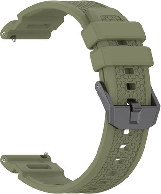 Silikonowy pasek Ricardo 24mm (pro Garmin Venu X1), zielony, Quick Release