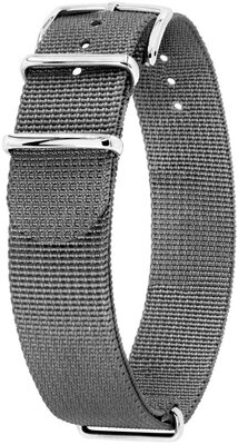 Pasek tekstylny Hirsch Rush Recycle XL 40536030-2, szary, długość XL