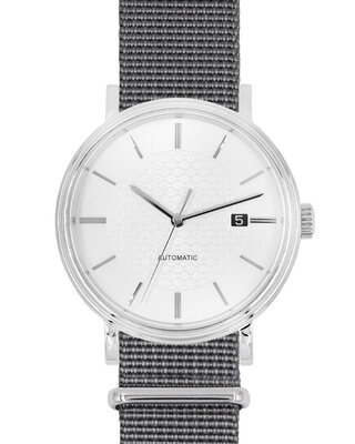 Pasek tekstylny Hirsch Rush Recycle XL 40536030-2, szary, długość XL