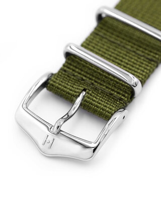 Pasek tekstylny Hirsch Rush Recycle XL 40536040-2, zielony, długość XL