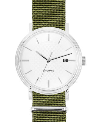 Pasek tekstylny Hirsch Rush Recycle XL 40536040-2, zielony, długość XL