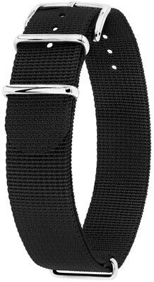 Pasek tekstylny Hirsch Rush Recycle XL 40536050-2, czarny, długość XL