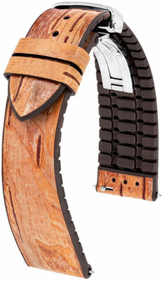 Hirsch Birch Leather Strap L 0921045010-2, brązowy, długość L, Quick Release