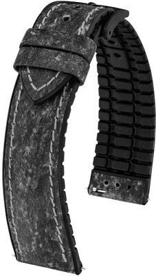 Skórzany pasek Hirsch Stone L 0925044050-5, czarny, długość L, Quick Release