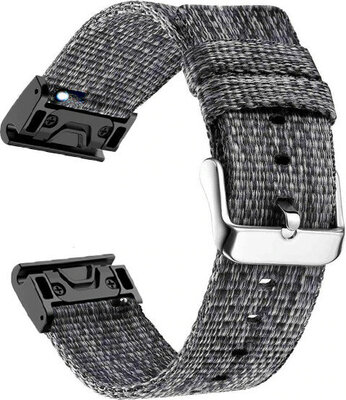 Nylonowy pasek Ricardo 20mm (pro Garmin Fenix 8/7S/6S (43mm), aj.), szary V3, QuickFit