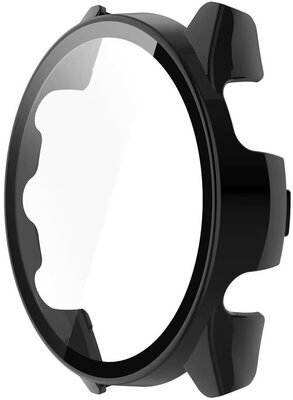 Osłona ochronna (pro Garmin Forerunner 165), plastikowy, czarny + szkiełko