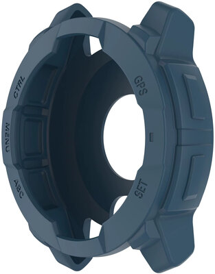 Osłona ochronna (pro Garmin Instinct 3, 50mm), plastikowy, niebieski