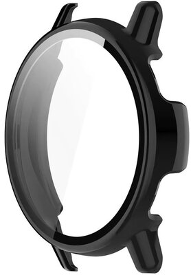 Osłona ochronna (pro Garmin Vívoactive 5), plastikowy, czarny + szkiełko