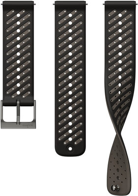 Silikonowy pasek Suunto 22mm (pro Suunto Athletic 8), czarny, Quick Release, rozmiar S+M