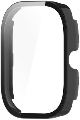 Osłona ochronna (pro Xiaomi Redmi Watch 5 Active), plastikowy, czarny + szkiełko