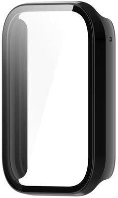 Osłona ochronna (pro Xiaomi Smart Band 9 Pro), plastikowy, czarny + szkiełko