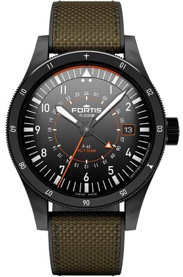 Fortis Flieger F-43 Triple-GMT Automatic COSC Chronometer F4260004 Limited Edition 100pcs (+ zamienny pasek)