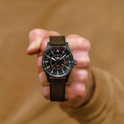 Fortis Flieger F-43 Triple-GMT Automatic COSC Chronometer F4260004 Limited Edition 100pcs (+ zamienny pasek)