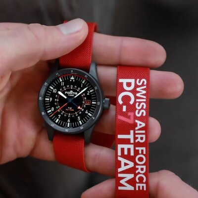 Fortis Flieger F-43 Triple-GMT Automatic COSC Chronometer F4260004 Limited Edition 100pcs (+ zamienny pasek)