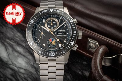 Fortis Novonaut N-42 Automatic Chronograph Amadee-24 F2040016 Limited Edition 100pcs (+ pasek zamienny)