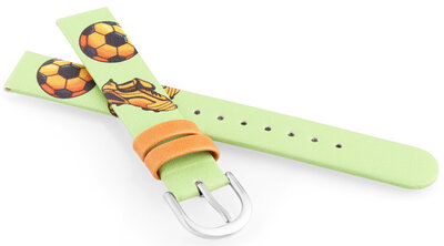 Pasek z eco-skóry JVD JVDRJ7229.1 14mm, zielony, dziecięcy