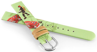 Pasek z eco-skóry JVD JVDRJ7231.1 14mm, zielony, dziecięcy