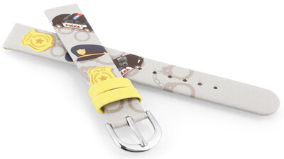 Pasek z eco-skóry JVD RJ7232.3 14mm, szary, dziecięcy