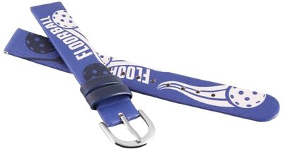 Pasek z eco-skóry JVD RJ7234.3 14mm, niebieski, dziecięcy