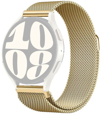 Bransoleta stalowa Ricardo Venosa, złota, Quick Release, mediolańska, magnetyczna