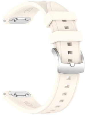 Silikonowy pasek Ricardo 18mm (pro Huawei Watch GT 6, 41mm), beżowy, QuickFit