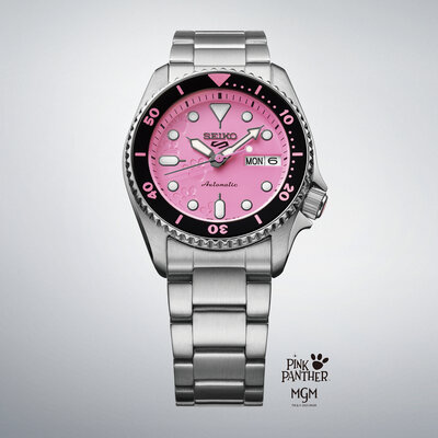 Seiko 5 Sports Automatic SRPM07K1 Pink Panther Limited Edition 9999pcs (+ zamienny pasek)