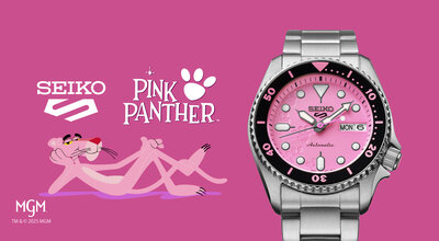 Seiko 5 Sports Automatic SRPM07K1 Pink Panther Limited Edition 9999pcs (+ zamienny pasek)