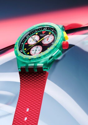 Swatch Neon Emerald Chrono SUSG409