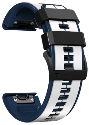 Silikonowy pasek Ricardo 26mm (pro Garmin Fenix 8/7X/6X (51mm), Tactix aj.), biały, QuickFit