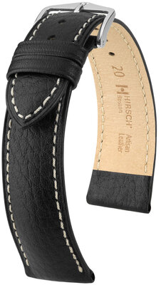 Skórzany pasek Hirsch Boston L 01302050NQ-2, czarny, skóra cielęca, długość L