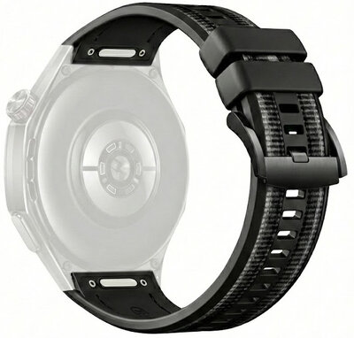 Silikonowy pasek Ricardo 22mm (pro Huawei Watch GT 6 Pro), czarny, QuickFit