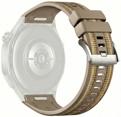 Silikonowy pasek Ricardo 22mm (pro Huawei Watch GT 6 Pro), brązowy, QuickFit