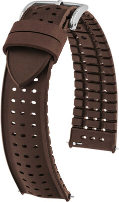 Pasek kauczukowy Hirsch NYAD L 0921099010-2, brązowy, kauczuk naturalny, długość L, Quick Release