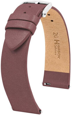 Pasek skórzany Hirsch Cashmere M 03902161-2, brązowy, cielęcy, długość M, Quick Release