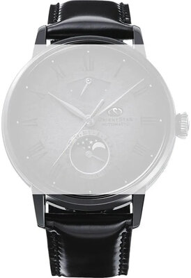Skórzany pasek Orient Star UL01B011N9 20mm (do modelu RE-AY01), czarny