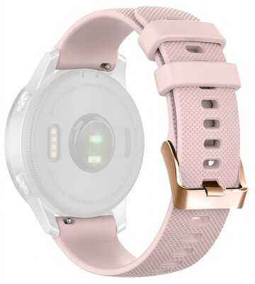 Silikonowy pasek Ricardo 18mm (pro Garmin Venu 2S/3S, Vívoactive 4S, Forerunner 265S, Venu 4 (41mm) aj.), różowy V2, Quick Release