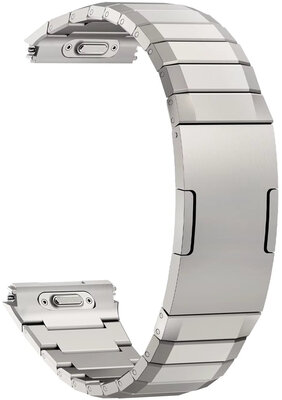 Bransoleta tytanowa Ricardo Crévacol (do Huawei Watch GT 6 Pro), QuickFit, Silver