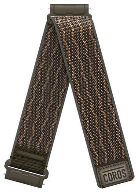 Nylonowy pasek Coros (pro Nomad), brązowy, Quick Release, przedłużona długość