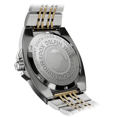 Edox Delfin 1973 Date Quartz 53032-357JM-AID